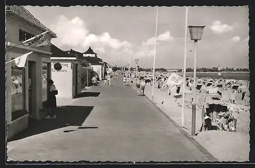 AK Kellenhusen, Strandpromenade mit Geschäften