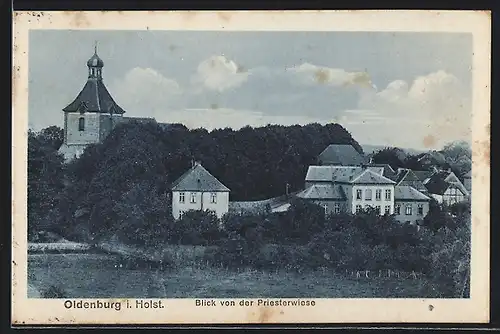 AK Oldenburg i. Holst., Blick von der Priesterwiese