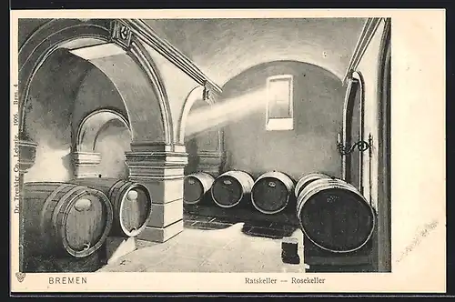 AK Bremen, Gasthaus Ratskeller, Rosekeller