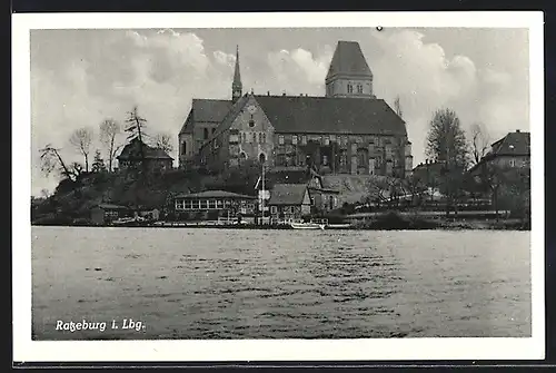 AK Ratzeburg, Ortspartie vom Wasser aus gesehen