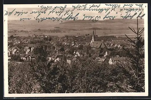 AK Northeim a. Harz, Blick über die Dächer der Ortschaft