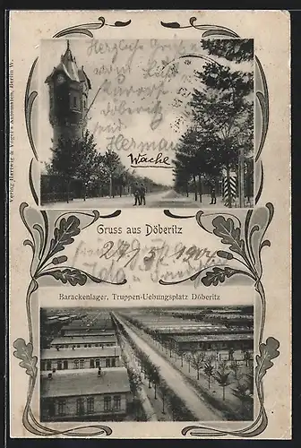AK Döberitz, Barackenlager Truppenübungsplatz, Haupteingang