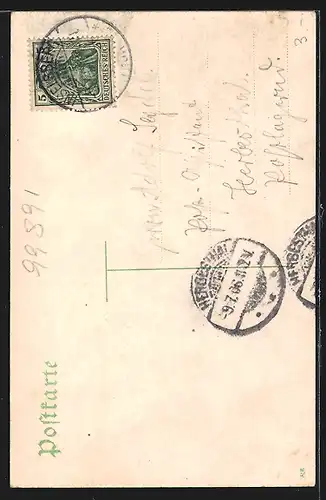 Künstler-AK Inselsberg, Hotel Gotha