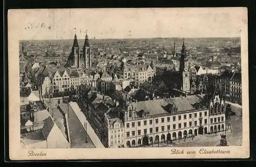 AK Breslau, Blick vom Elisabethturm