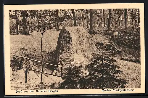 AK Rauen, Partie am Grossen Markgrafenstein