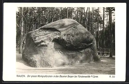 AK Rauen, Der grosse Markgrafenstein in den Rauener Bergen