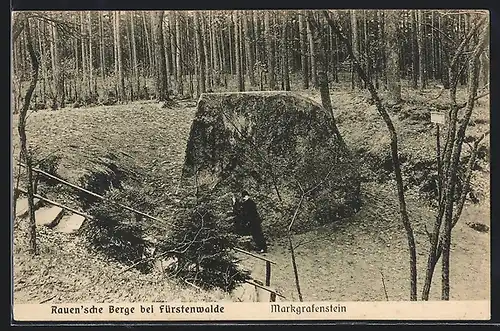 AK Rauen, Rauener Berge mit Markgrafenstein