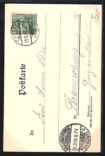 AK Kassel, Wilhelmshöhe, Löwenburg