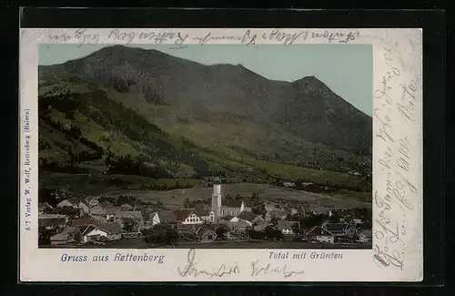 AK Rettenberg, Totalansicht mit Grünten