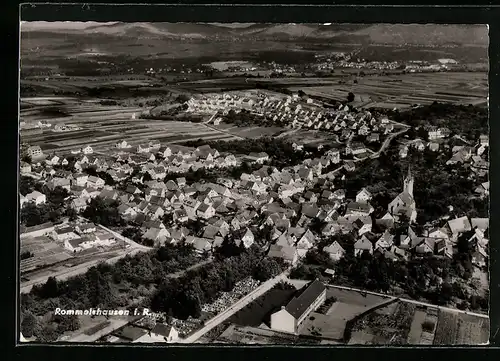 AK Rommelshausen i. R., Gesamtansicht vom Flugzeug aus