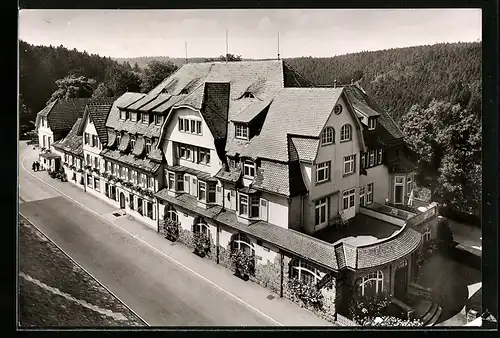 AK Freudenstadt /Schwarzwald, Hotel Waldeck aus der Vogelschau