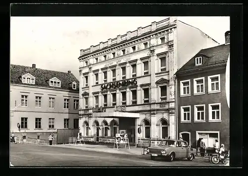 AK Hohenstein-Ernstthal, Blick auf Hotel Sachsenring