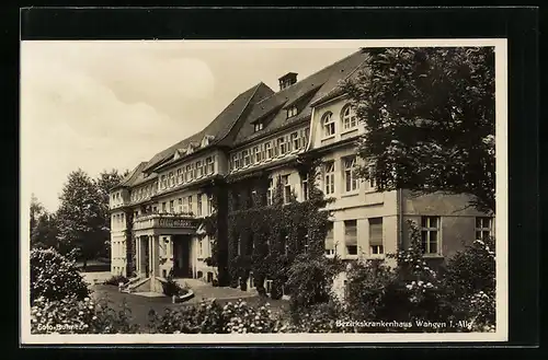 AK Wangen, Bezirkskrankenhaus mit Auffahrt