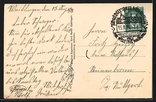 AK Waiblingen, Partie beim Luisenplatz