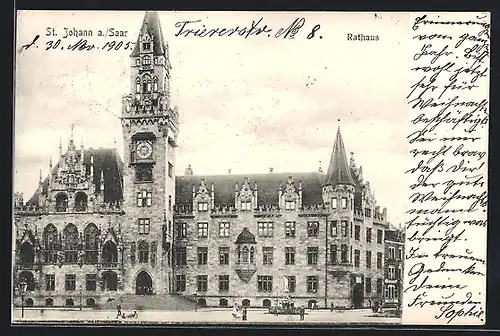 AK St. Johann a. Saar, Rathaus