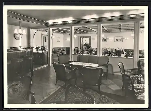 AK Mittelberg, Hotel Walsertal, Innenansicht