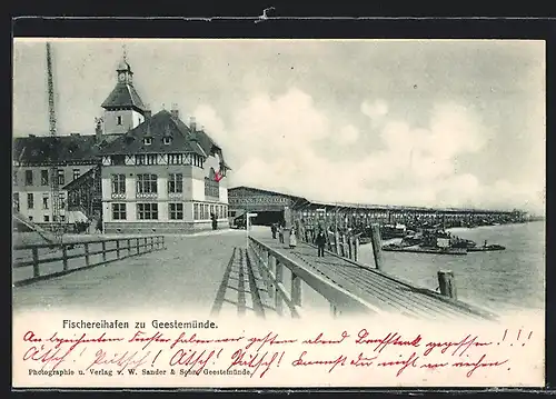 AK Geestemünde, Fischereihafen mit Pack-Halle