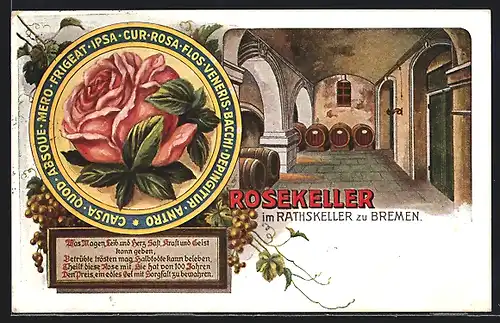 AK Bremen, Gasthaus Rathskeller, Rosekeller