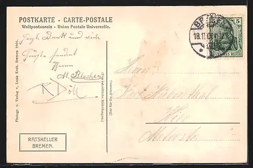 AK Bremen, Ratskeller und Der Roland