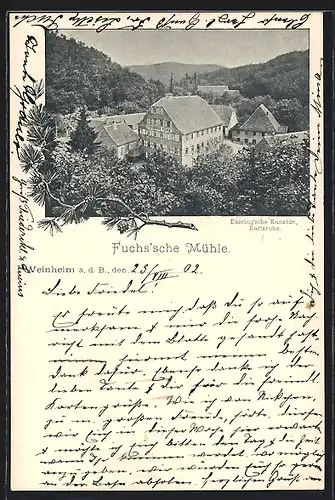 AK Weinheim a. d. B., Fuchs`sche Mühle