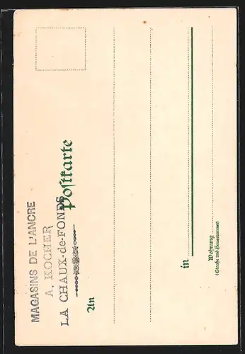 Künstler-AK Drachenfels, Ortspartie mit Ruine