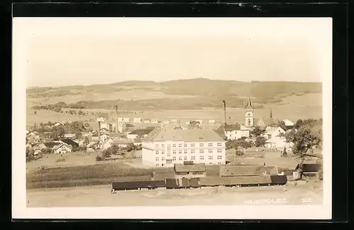 AK Humpolec, Panorama mit Kirche