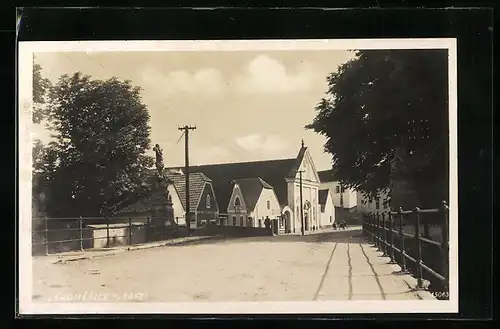 AK Jaromerice n. Rokyt., Brücke mit Denkmal