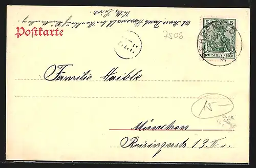 AK Herrenalb, Ortspartie mit Strasse