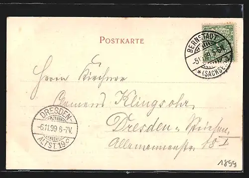 AK Bernstadt in Sa., Panorama