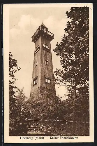 AK Oderberg /Mark, Kaiser-Friedrichturm