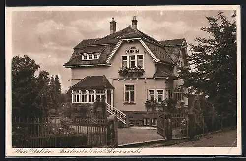 AK Freudenstadt im Schwarzwald, Pension Haus Daheim