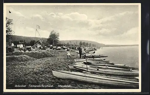 AK Timmendorferstrand, Strandleben mit Ruderbooten