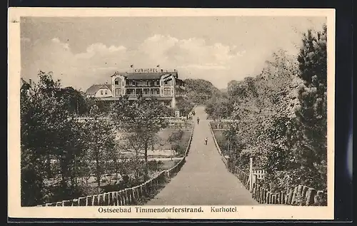 AK Timmendorferstrand, Ostseebad, Strasse zum Kurhotel
