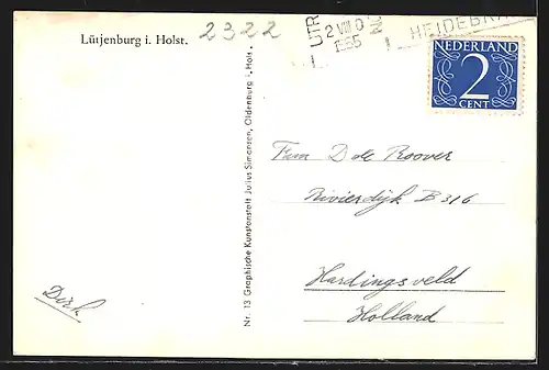 AK Lütjenburg i. Holst., Ortsansicht von oben