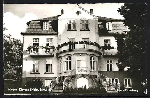 AK Nieder-Kleveez /Holst. Schweiz, Hotel Haus Osterberg