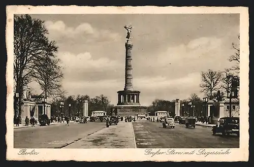 AK Berlin, Der Grosse Stern mit Siegessäule