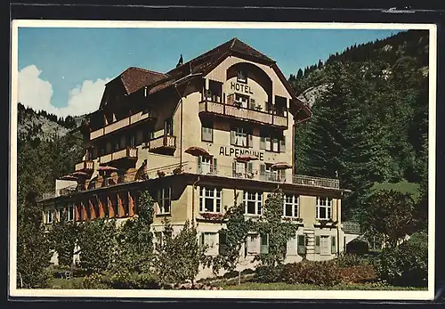 AK Hohfluh-Hasliberg-Brünig /B.-O., Hotel Alpenruhe