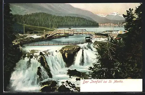 AK St. Moritz, Blick auf Innfall
