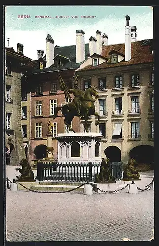 AK Bern, Denkmal Rudolf von Erlach