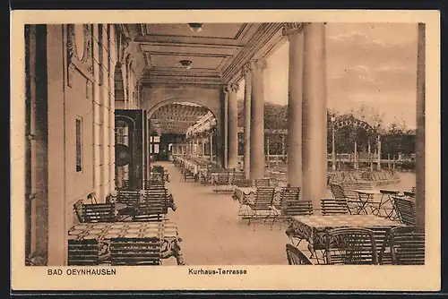 AK Bad Oeynhausen, Kurhaus-Terrasse