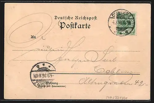 Lithographie Ehrenbreitstein, Blick zur Festung, Carthaus