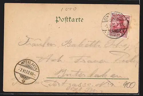 Lithographie Berlin, Museum mit Lustgarten