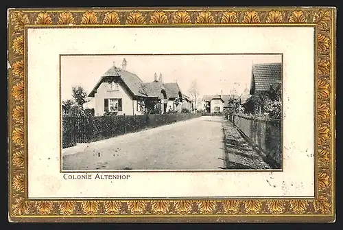 AK Essen / Ruhr, Strassenpartie in der Colonie Altenhof