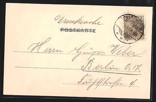 AK Oberehnheim, Blick zur Kirche