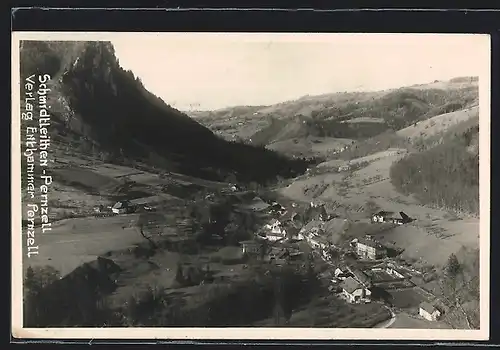 AK Pernzell, Schmiedleithen aus der Vogelschau