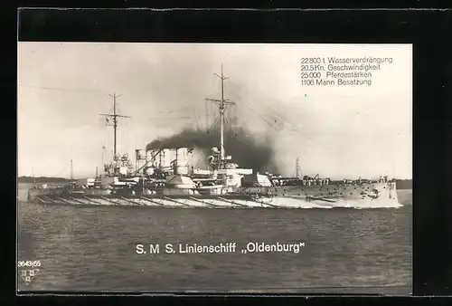 AK S. M. S. Linienschiff Oldenburg