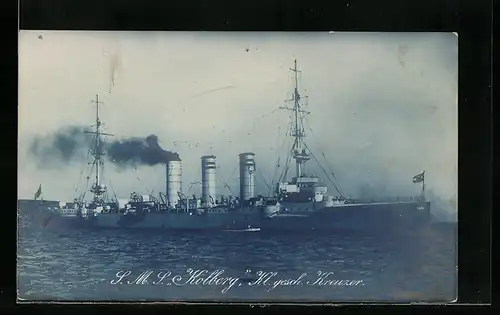 AK Kriegsschiff SMS Kolberg, Kl. gesch. Kreuzer