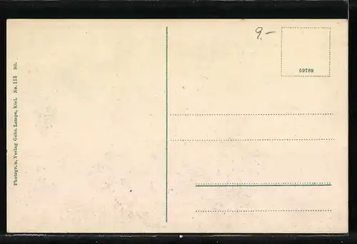 AK Kriegsschiff SMS Lothringen im Hafen