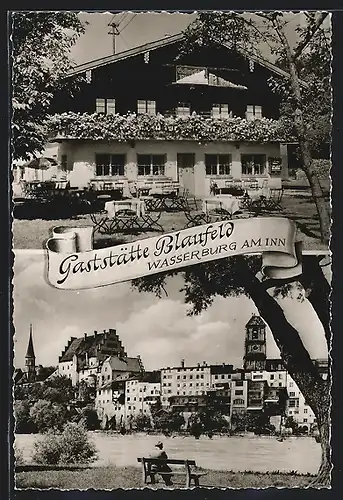 AK Wasserburg am Inn, Gaststätte Blaufeld