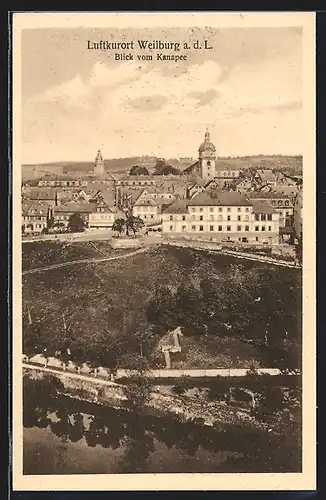 AK Weilburg a. d. L., Blick vom Kanapee